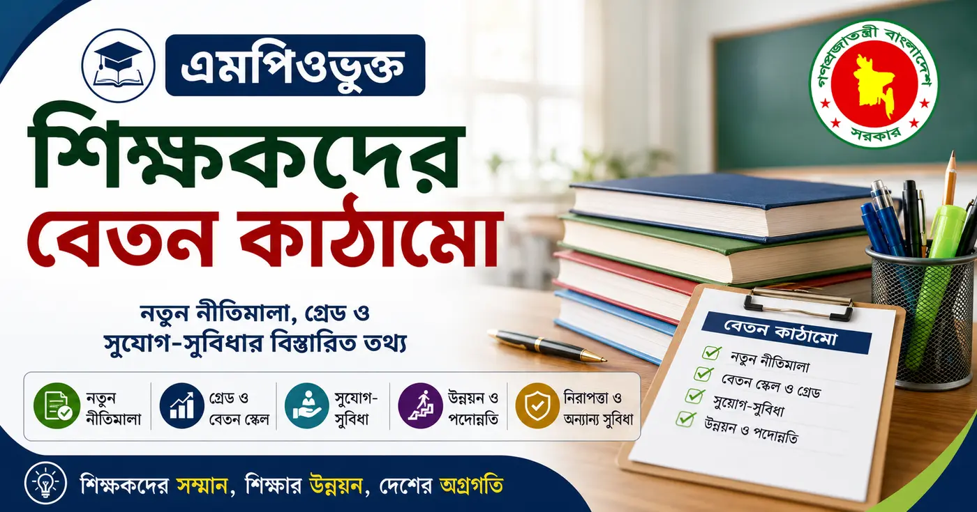 এমপিওভুক্ত শিক্ষকদের বেতন